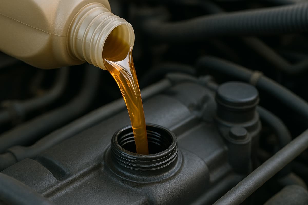 Professional oil change service at Prairie Services Garage - full synthetic oil and multi-point inspection